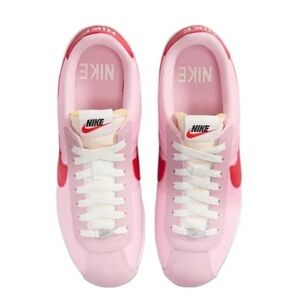 Nike Pink and Red Cortez Sneakers